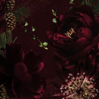 Blumenmuster Rot - UtART
