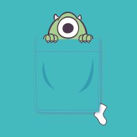 Monster AG P Green Background - Disney Pixar