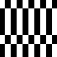 Checkered Abstract Bold Black and White Color Block - cafelab - Emanuela Carratoni