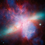 Messier 82 infrarot - DeinDesign