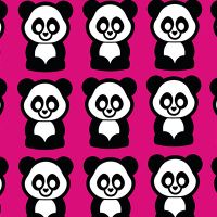 Motif Panda Rose - SINGERDESIGN
