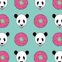 Motif Panda Donut  - SINGERDESIGN