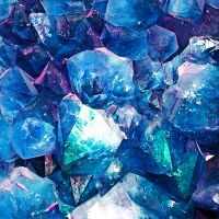 Kristall blau - DeinDesign