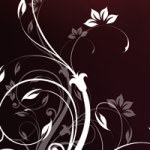 Mahagoni Blumen - SINGERDESIGN