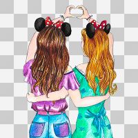 Best friends forever ohne Hintergrund - DeinDesign