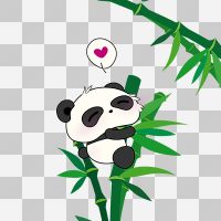 Cute Panda ohne Hintergrund - DeinDesign