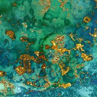 Turquoise Glitter Marble Look - UtART