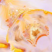 Orange Glitter Marble Look - UtART