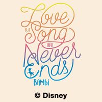 Bambi Love is a song - Disney 