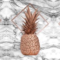 goldene ananas look - UtART