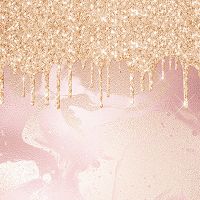 Rosegold glitter droplet look - UtART