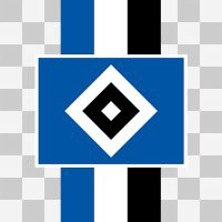 HSV Streifen - Blau-Weiß-Schwarz - ohne Hintergrund - HSV