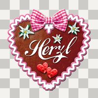Lebkuchenherz Herzl ohne Hintergrund - Margarita Kriebitzsch