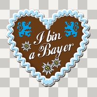 Lebkuchenherz I bin a Bayer ohne Hintergrund - Margarita Kriebitzsch