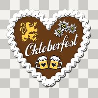 Lebkuchenherz Oktoberfest ohne Hintergrund - Margarita Kriebitzsch