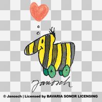 Tigerente Herz transparent - Janosch