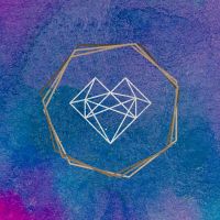 Polygon Heart watercolor - Florian Walz