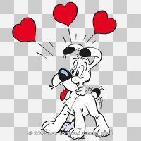 Amour Idéfix transparent - Astérix