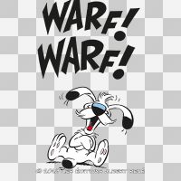 Warf warf Idéfix transparent - Astérix