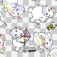 Zebrasus Sammelbild ohne Hintergrund - Pummeleinhorn