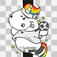 Handball Deutschland ohne Hintergrund - Pummeleinhorn