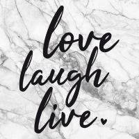 love, laugh, live Marmor - DeinDesign