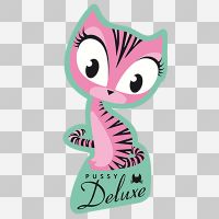 Deluxe Sticker transparent - Pussy Deluxe