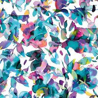 Aquatic Flowers blue - Ninola Design