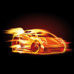 Burning Car - DeinDesign
