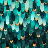 Feathered Turquoise - Elisabeth Fredriksson