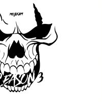 Skull large B/W - Moji