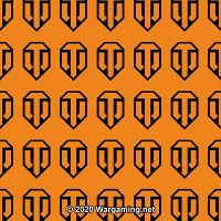 Logo Pattern orange BG - World of Tanks