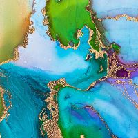 Farbenfroher Marmor - UtART