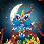 Moonlight Owl - Webbelart
