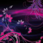 Space Flower in Black - SINGERDESIGN