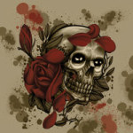 Skull Sephia - The Tattooed Arm