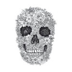 Floral Skull - white - DeinDesign