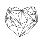 Heart graphic white - Mareike Böhmer